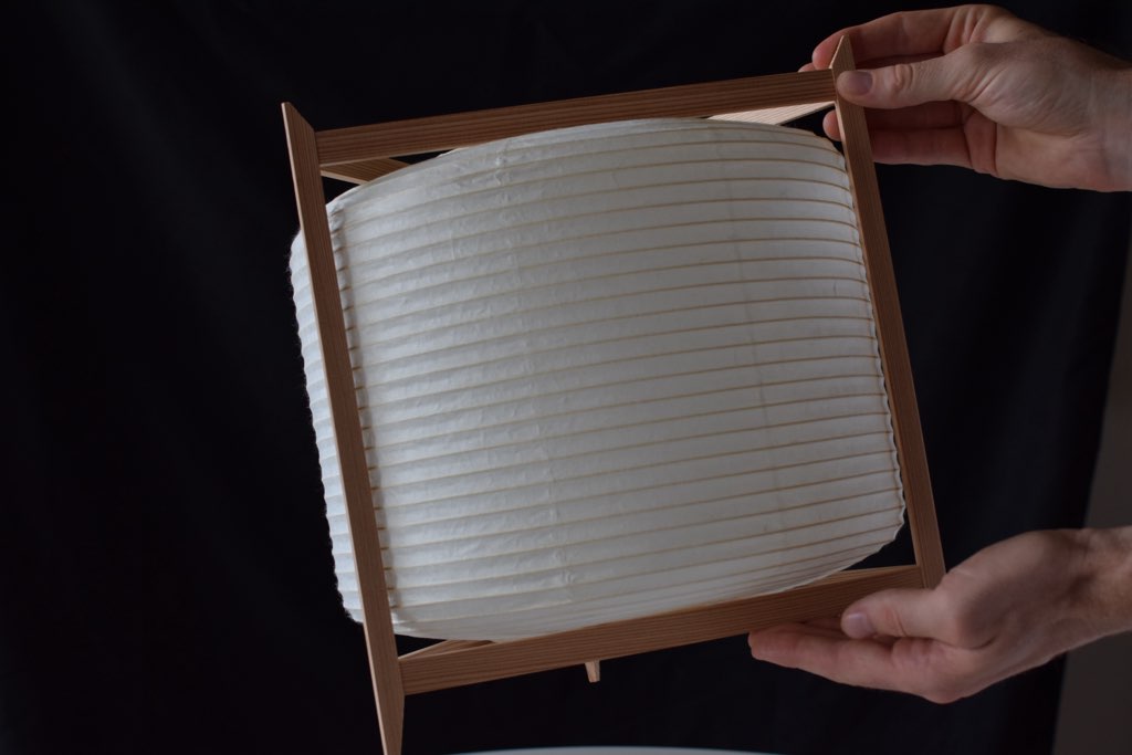 Lanterne japonaise en washi « Triangle Andon »