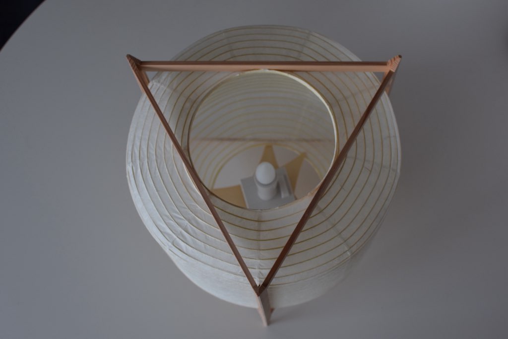 Lanterne japonaise en washi « Triangle Andon »