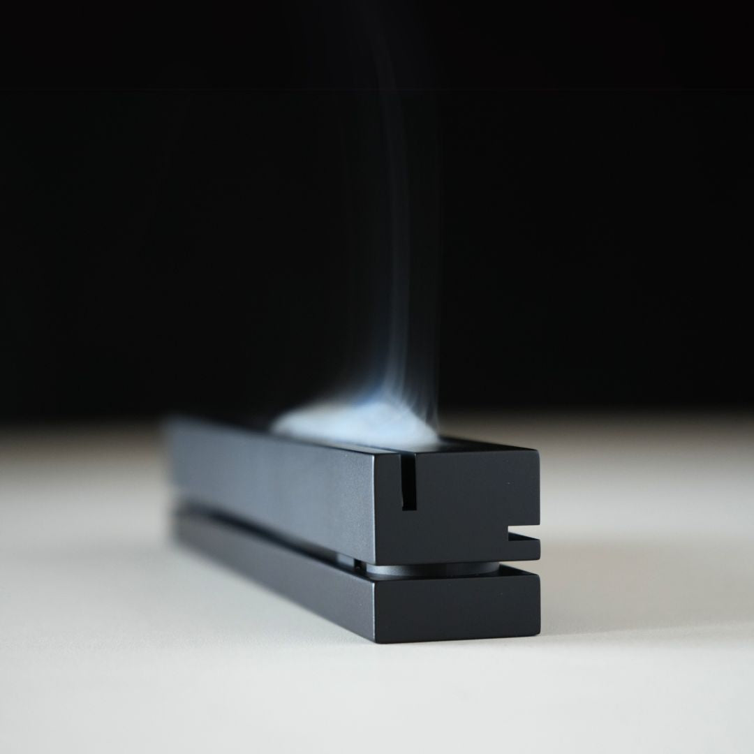 ‘efu black’ brass incense burner