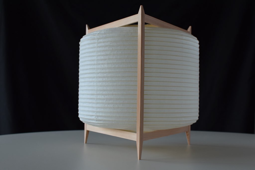 Japanese washi lantern "Andon Triangle"