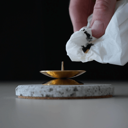 Brass "Shokudai" Candle Holder - Shi - Zen