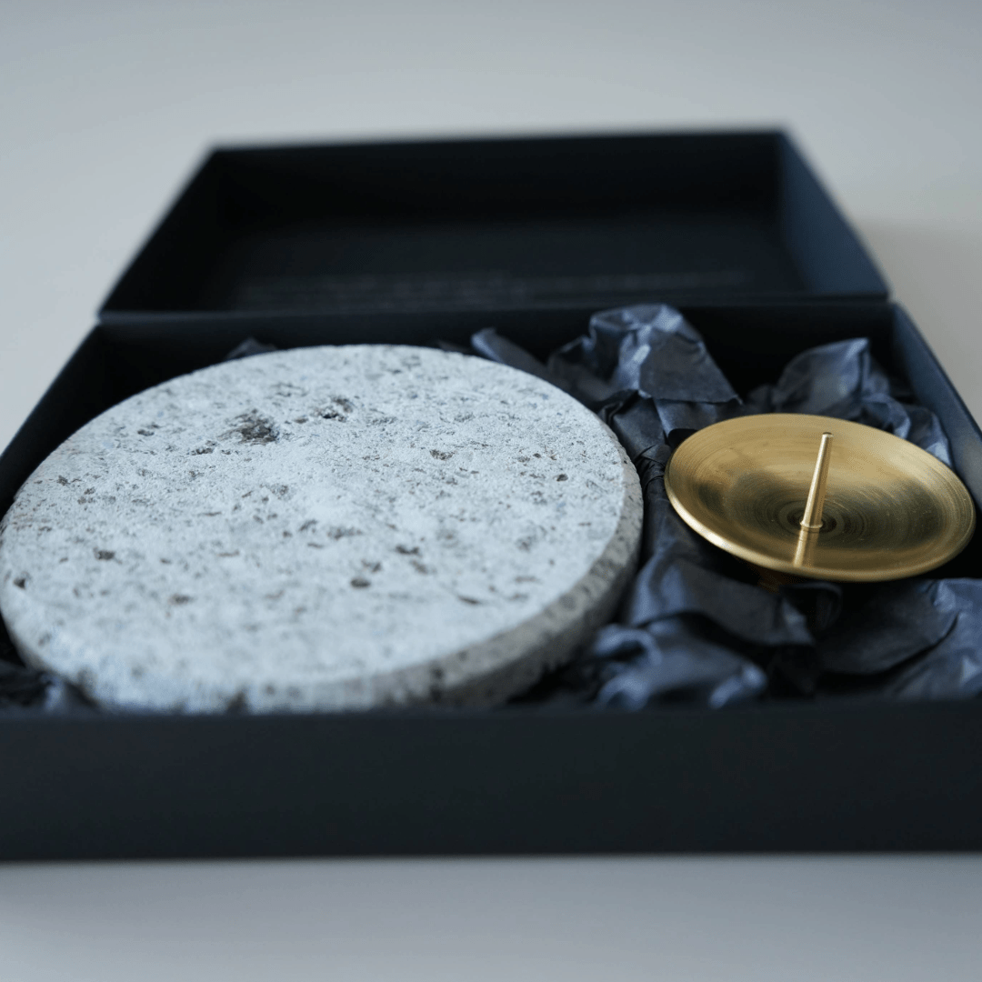 Brass "Shokudai" Candle Holder - Shi - Zen