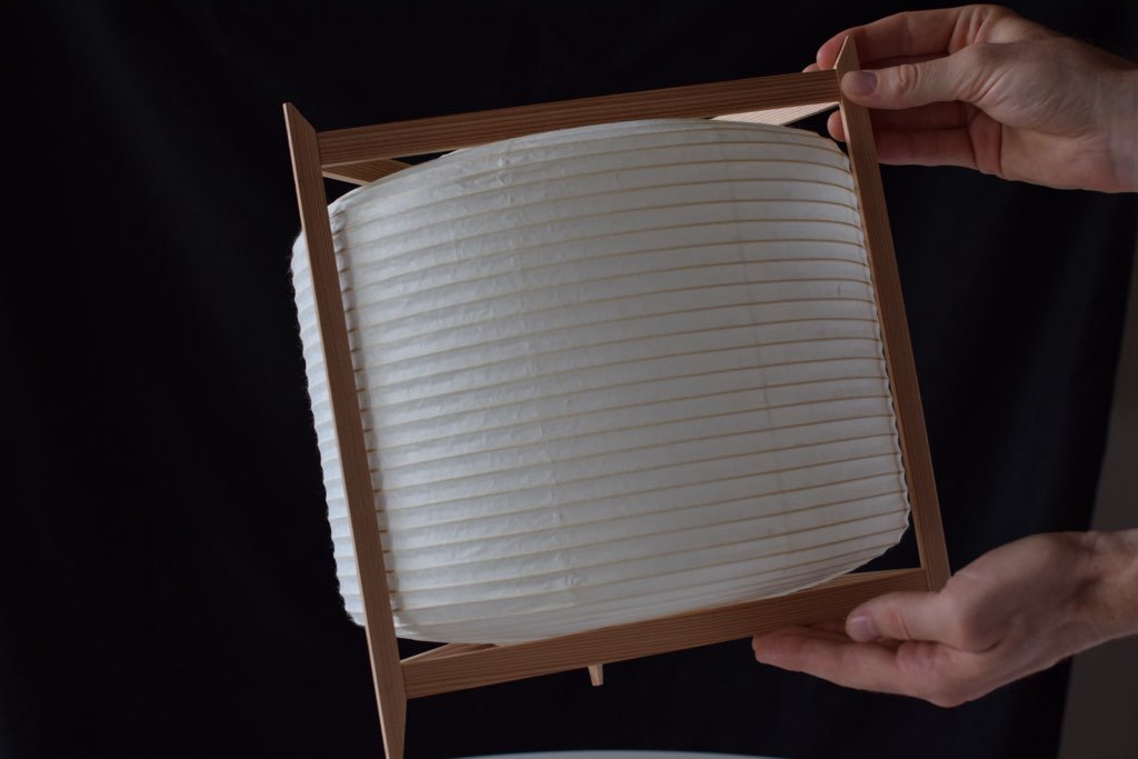 Japanese washi lantern "Andon Triangle" - Shi - Zen